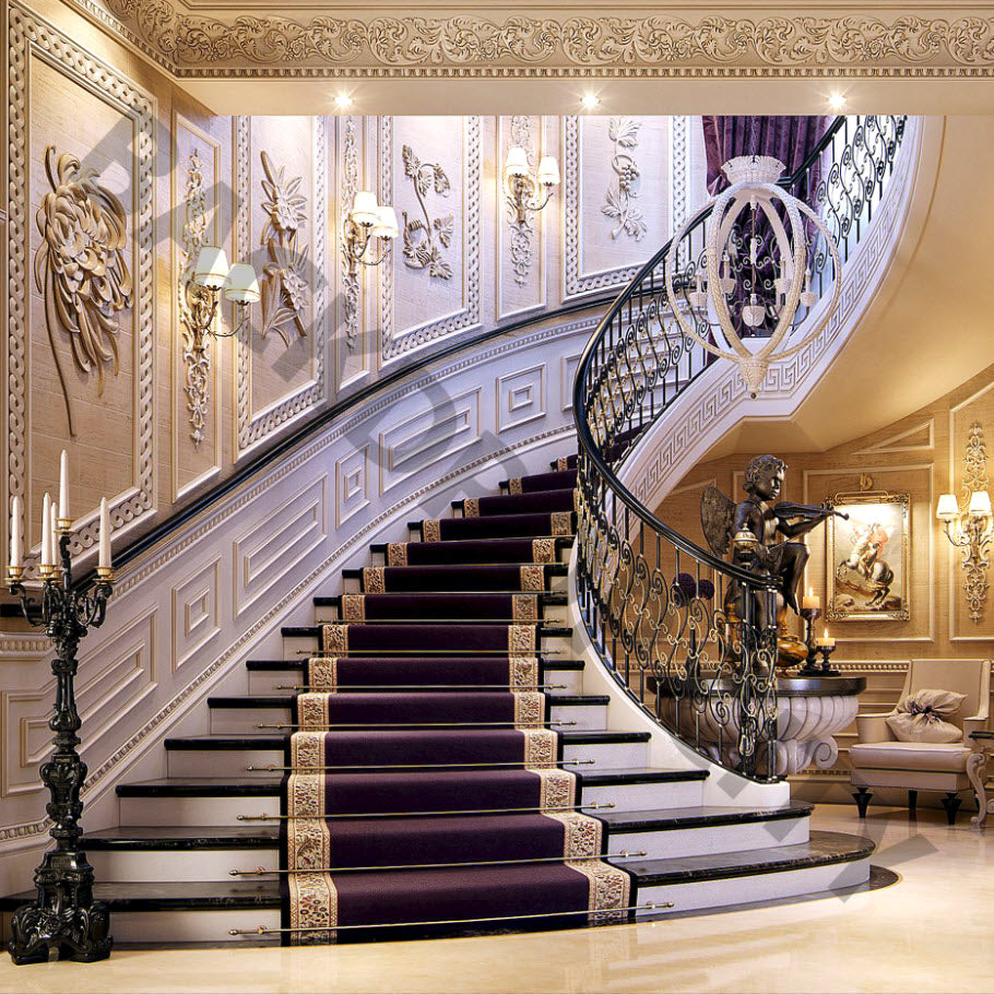 Purple Mansion Stair Backdrop – Backdrop City