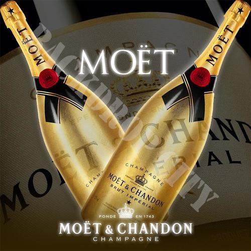 Deuce Moet Computer Printed Backdrop - Backdrop City