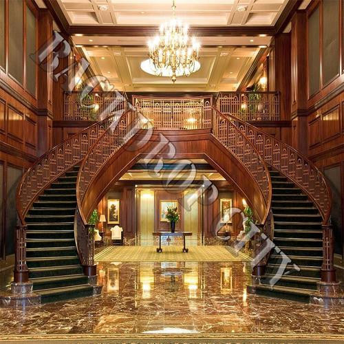 Double Elegant Staircase Computer Printed Backdrop - Backdrop City