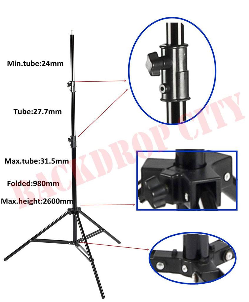 8 ft Heavy Duty Vertical Stand - Backdrop City